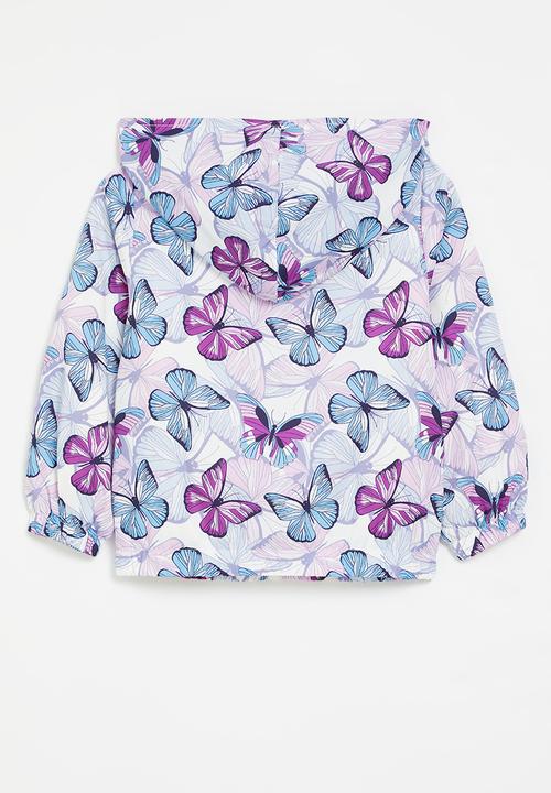 Pop Candy - Printed hooded windbreaker - purple