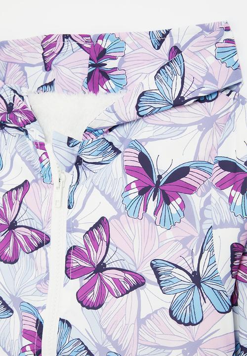 Pop Candy - Printed hooded windbreaker - purple