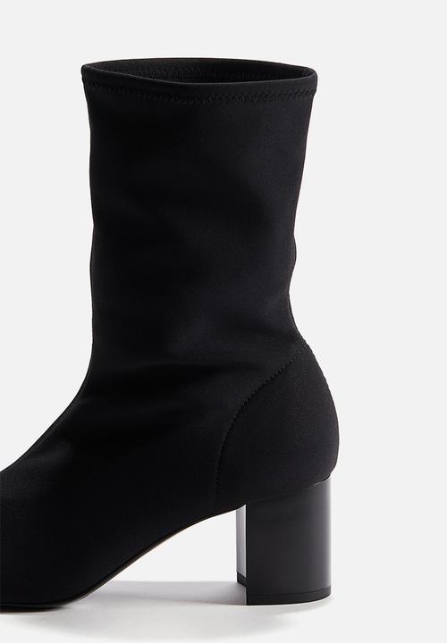 H&M - Ankle-high sock boots - black