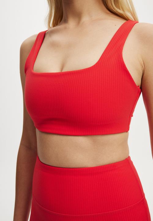 Cotton On - Reform Rib Crop - Raspberry