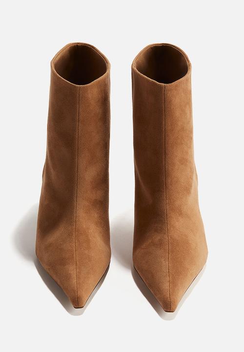H&M - Heeled boots - dark beige