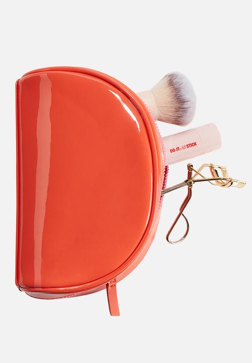 H&M - Dome-shaped make-up bag - coral red 