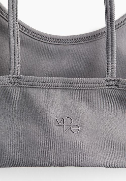 H&M - Light support sports bra in drymove™ - grey