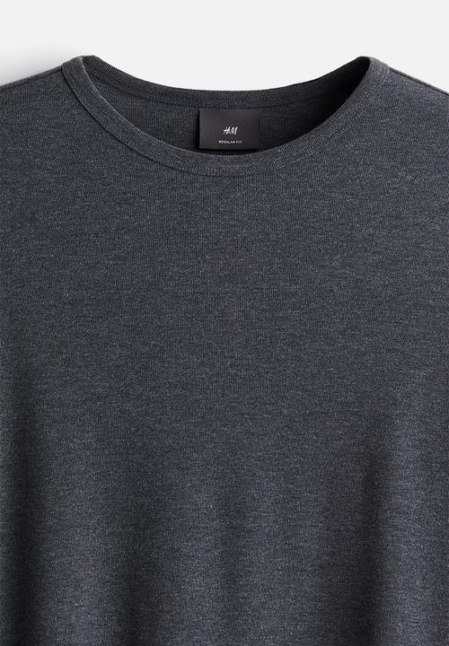 H&M - Regular fit jersey top - dark grey