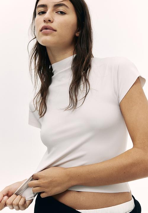 H&M - Turtleneck jersey top - pale beige