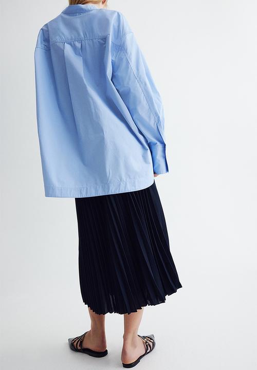 H&M - Pleated skirt - navy blue