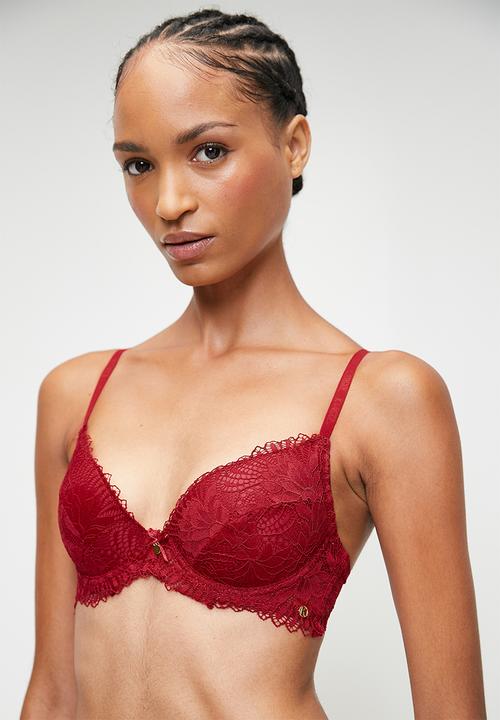 KANGOL - Padded T-shirt bra - red