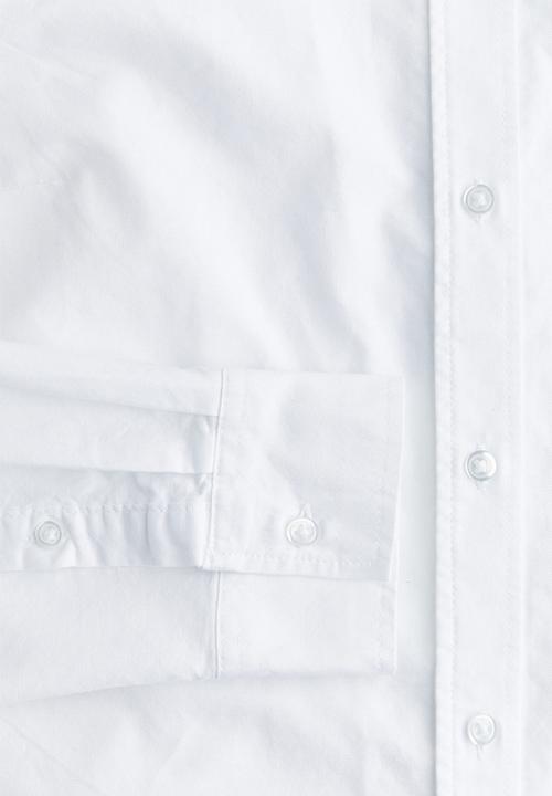 H&M - Fitted oxford shirt - white