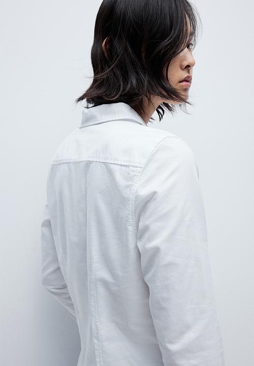 H&M - Fitted oxford shirt - white