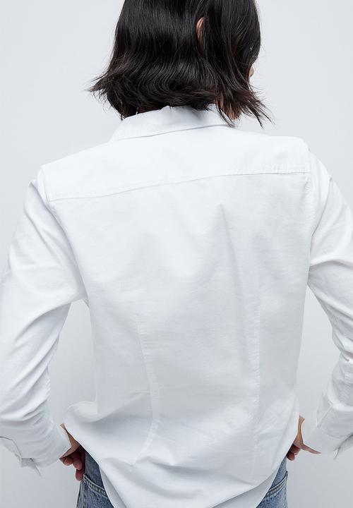 H&M - Fitted oxford shirt - white