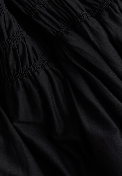H&M - Smocked-waist skirt - black