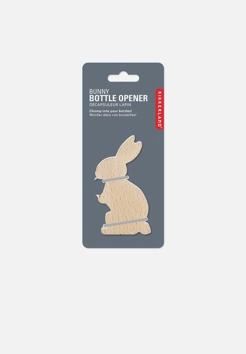 Kikkerland - Wooden bunny bottle opener
