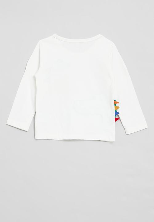 Pop Candy - Croc applique tee -white