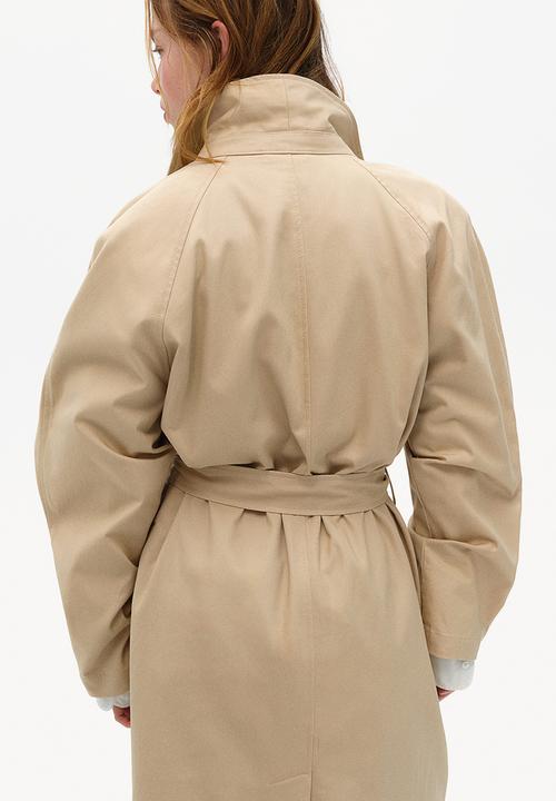 H&M - Shoulder-pad trench coat - beige