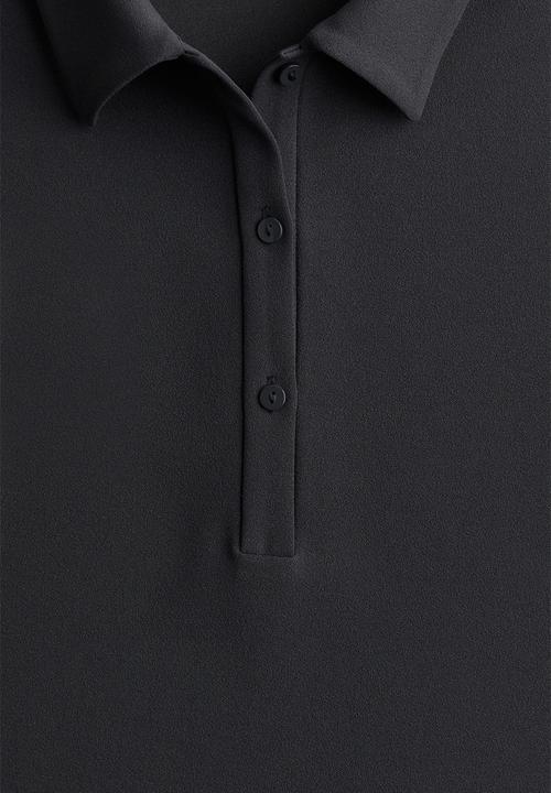 H&M - Crêpe polo dress - grey