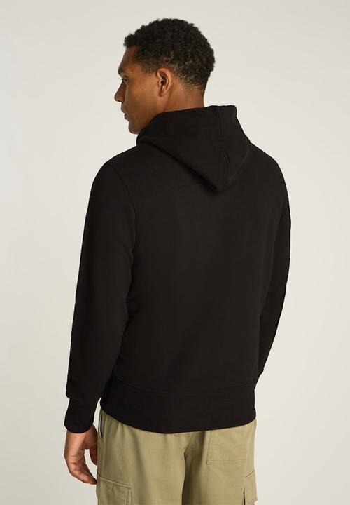 Calvin Klein - Distressed Monologo Hoodie - Ck Black