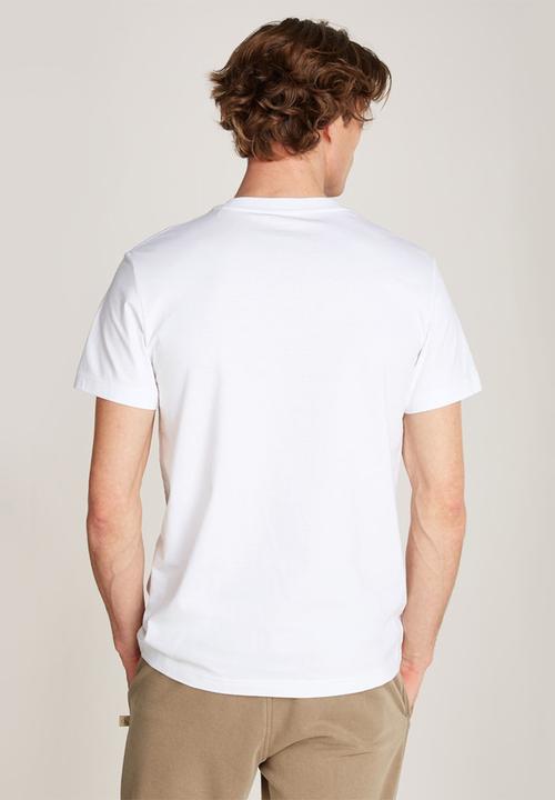 Calvin Klein - Distressed Monologo Tee - Bright White