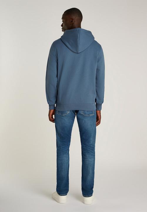 Calvin Klein - Seasonal Monologo Regular Hoodie - Blue Coast
