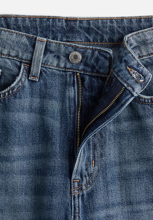 H&M - Wide ultra high jeans - denim blue