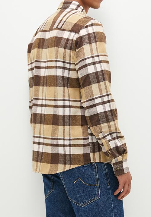 Brave Soul - MSH-230JACK3 - Chocolate/Beige Check