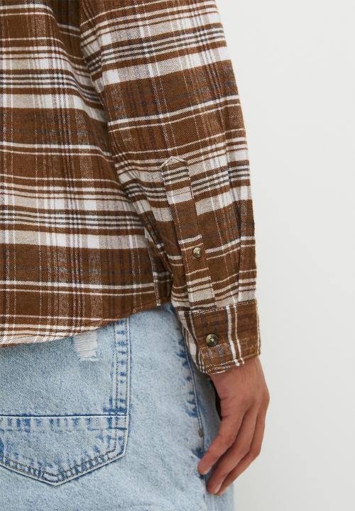 Brave Soul - MSH-48SERRANO - Rust/Brown Check