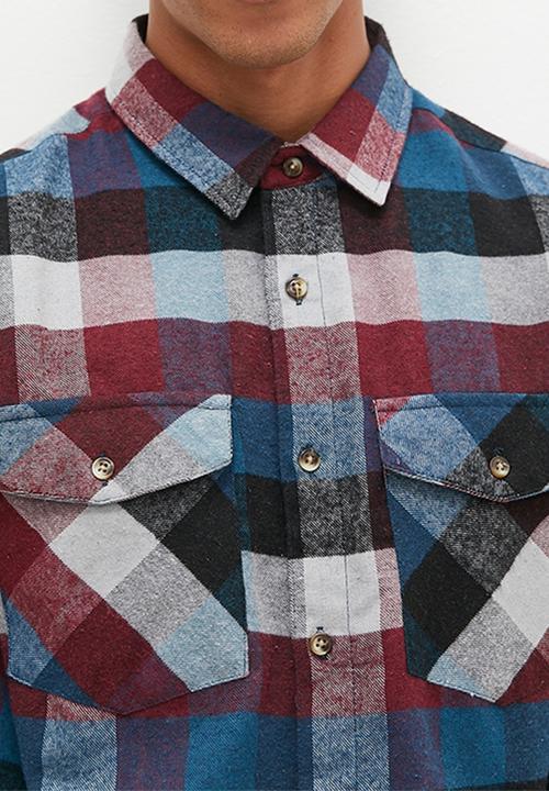 Brave Soul - Msh-48mendoza - blue/black/red check