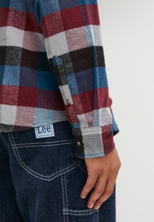 Brave Soul - Msh-48mendoza - blue/black/red check