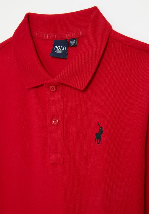 POLO - Girls nina short sleeve golfer - red