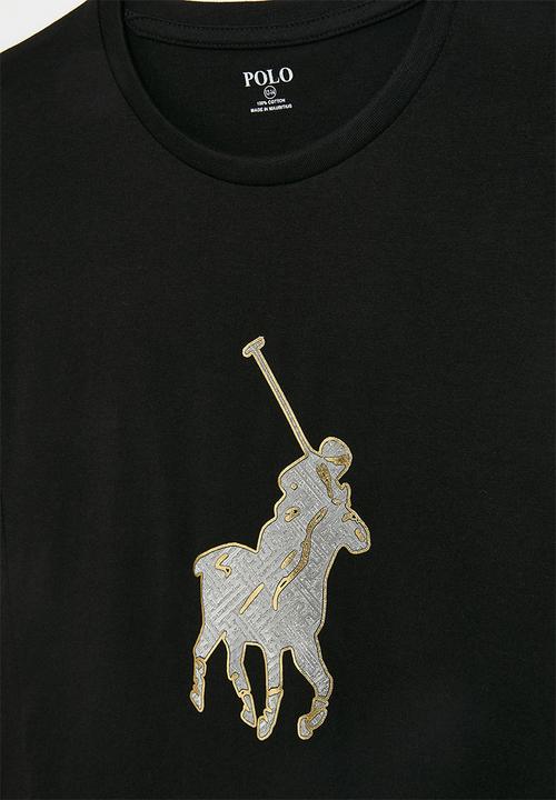 POLO - Girls jessica printed ss tee - black