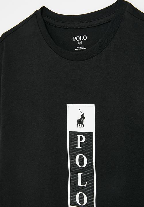 POLO - Boys thabang printed short sleeve tee - black