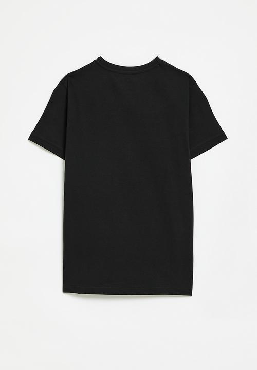 POLO - Boys thabang printed short sleeve tee - black