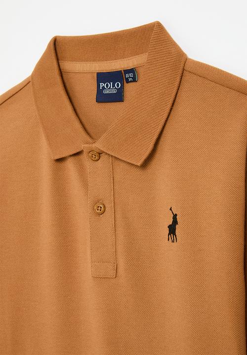 POLO - Boys austin short sleeve golfer - tan