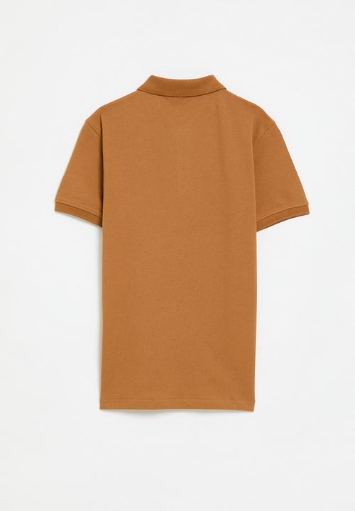 POLO - Boys austin short sleeve golfer - tan