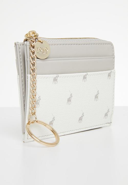 POLO - Monticello Cardholder With Keyring - Grey & White