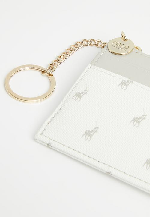 POLO - Monticello Cardholder With Keyring - Grey & White