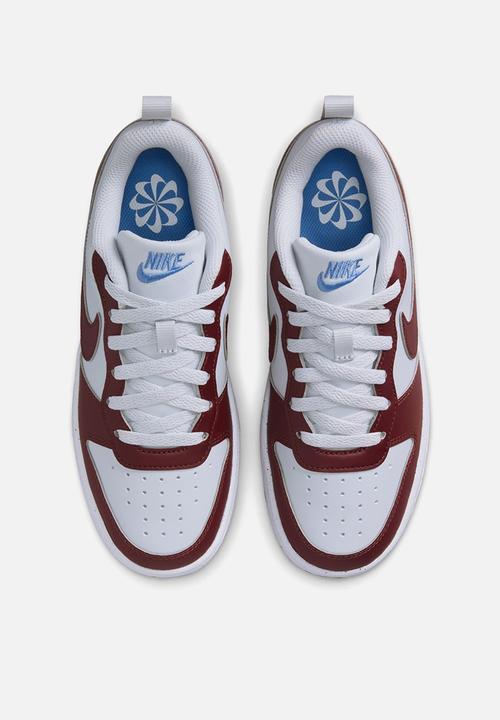 Nike - Nike Court Borough Low Recraft - Pure Platinum/Dark Team Red-Blue Beyond
