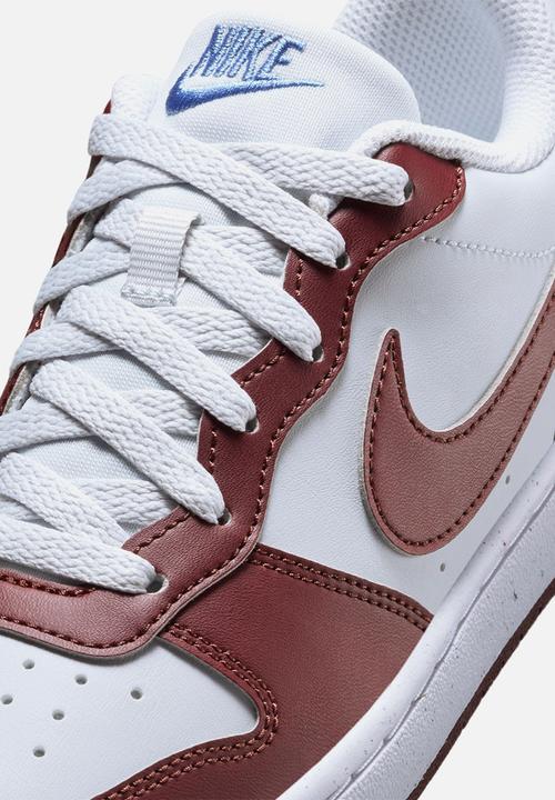 Nike - Nike Court Borough Low Recraft - Pure Platinum/Dark Team Red-Blue Beyond