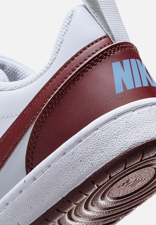 Nike - Nike Court Borough Low Recraft - Pure Platinum/Dark Team Red-Blue Beyond