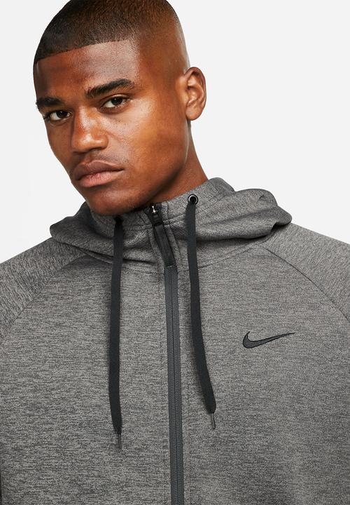 Nike -  Therma-FIT Full-Zip Fitness Top - Charcoal Heathr