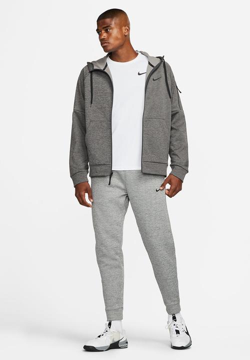 Nike -  Therma-FIT Full-Zip Fitness Top - Charcoal Heathr