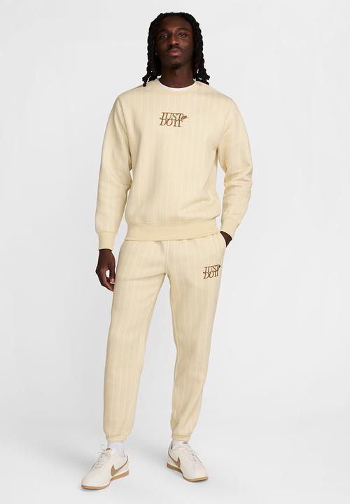 Nike - NSW Club JDI AOP Crew BB Sweatshirt  - Lt Khaki