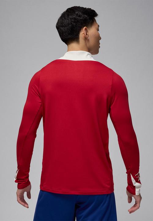 Nike - PSG Strike Fourth Jordan Dri-FIT Football Knit Drill Top -Red