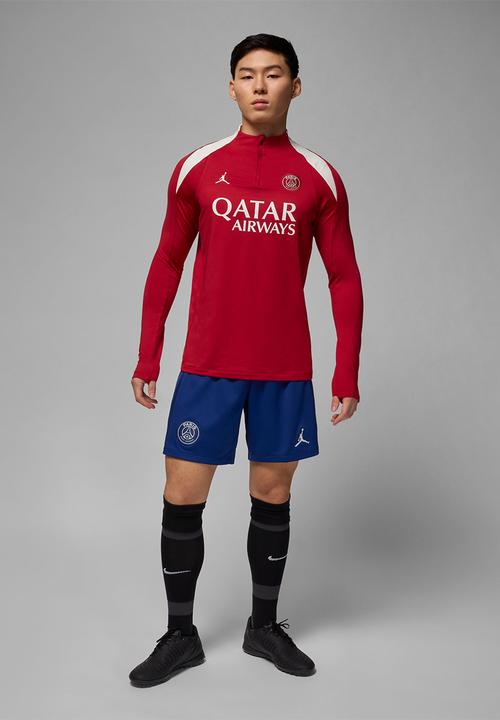 Nike - PSG Strike Fourth Jordan Dri-FIT Football Knit Drill Top -Red