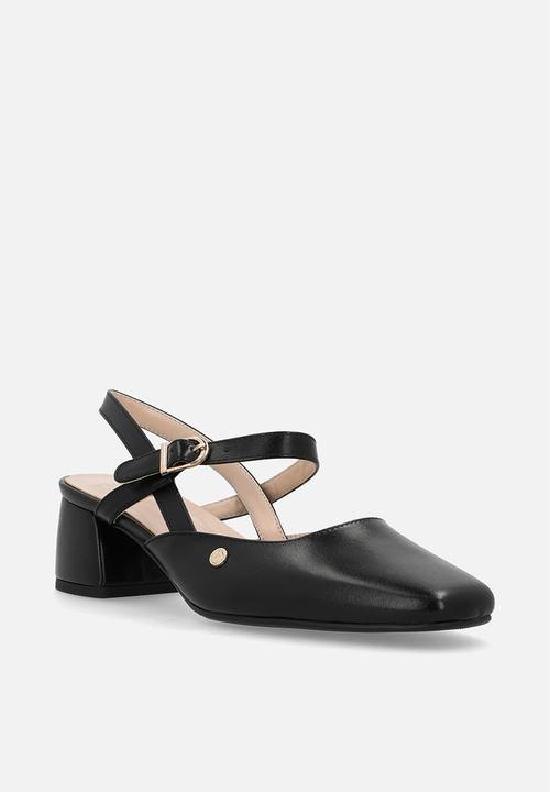 POLO - Single strap mary jane heel - black