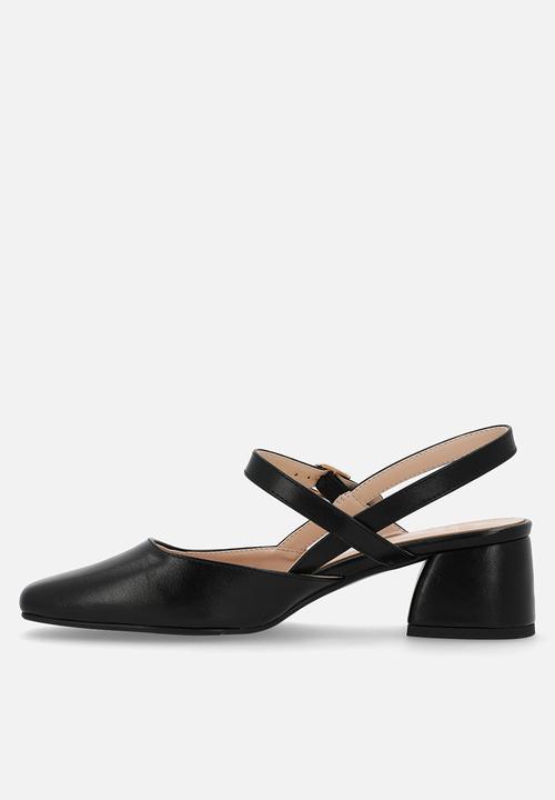 POLO - Single strap mary jane heel - black