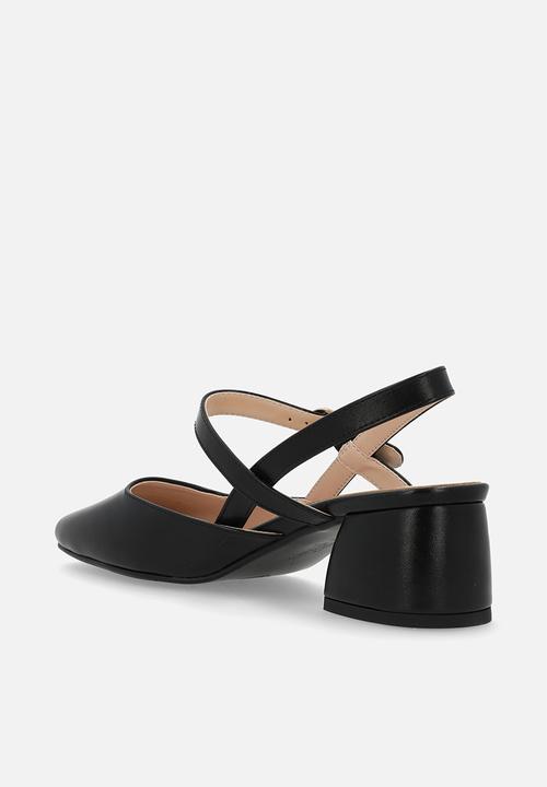 POLO - Single strap mary jane heel - black