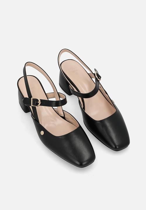 POLO - Single strap mary jane heel - black