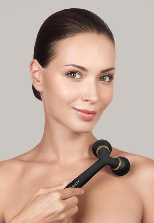 GESKE - Sonic Facial & Body Roller  4 in 1 - Black & Gold