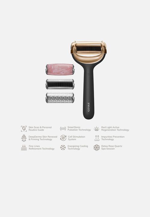 GESKE - MicroNeedle Face & Body Roller  9 in 1 - Black & Gold