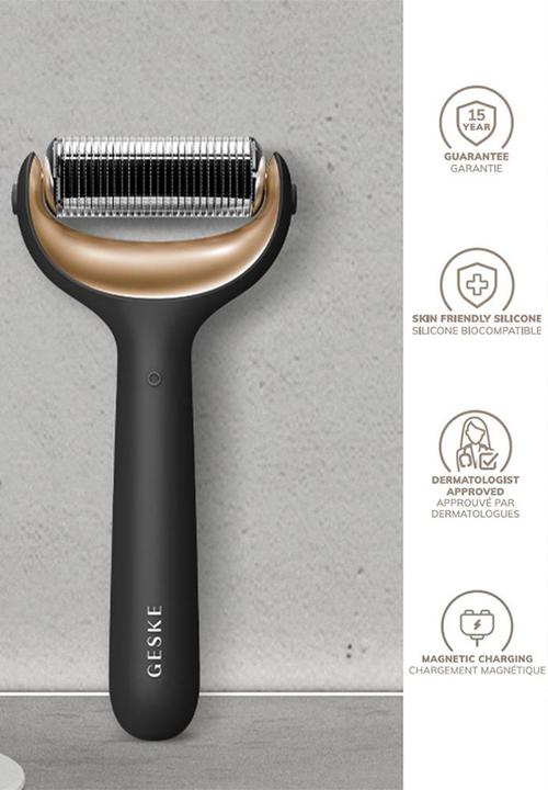 GESKE - MicroNeedle Face & Body Roller  9 in 1 - Black & Gold